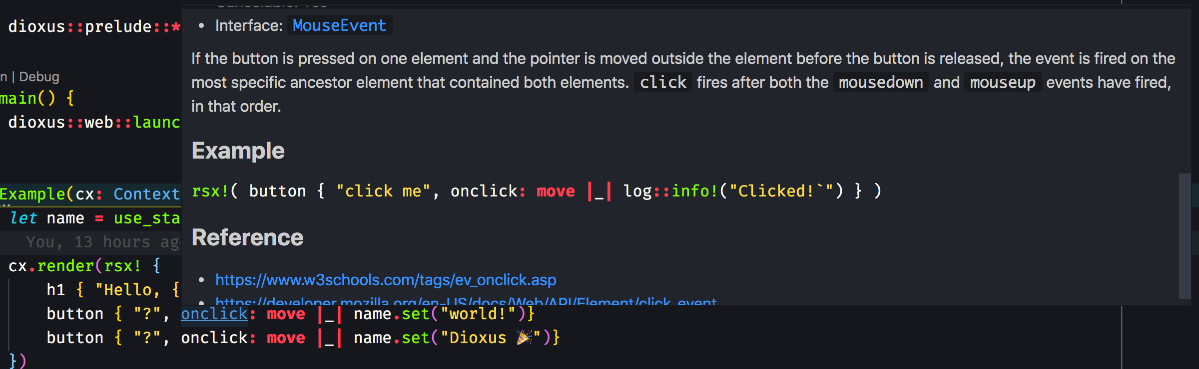 Element Hover