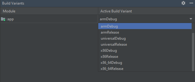 android studio build variants