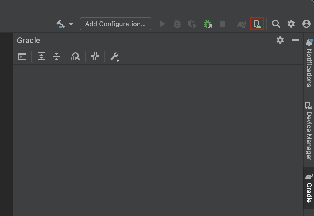 android studio manage devices